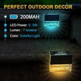 thumbnail image 2 of 12 Pack Solar Deck Lights, LED Waterproof Solar Stair Light, Auto Step Lights Fence Post LED Lights, Dusk To Dawn Patio Lights, 2 of 4