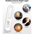 thumbnail image 2 of 1 PCS Night Lamp, 2-in-1 Portable LED Motion Sensor Lamp Indoor Flashlight, Battery Powered Night Lamp Rechargeable Light, 2 of 5