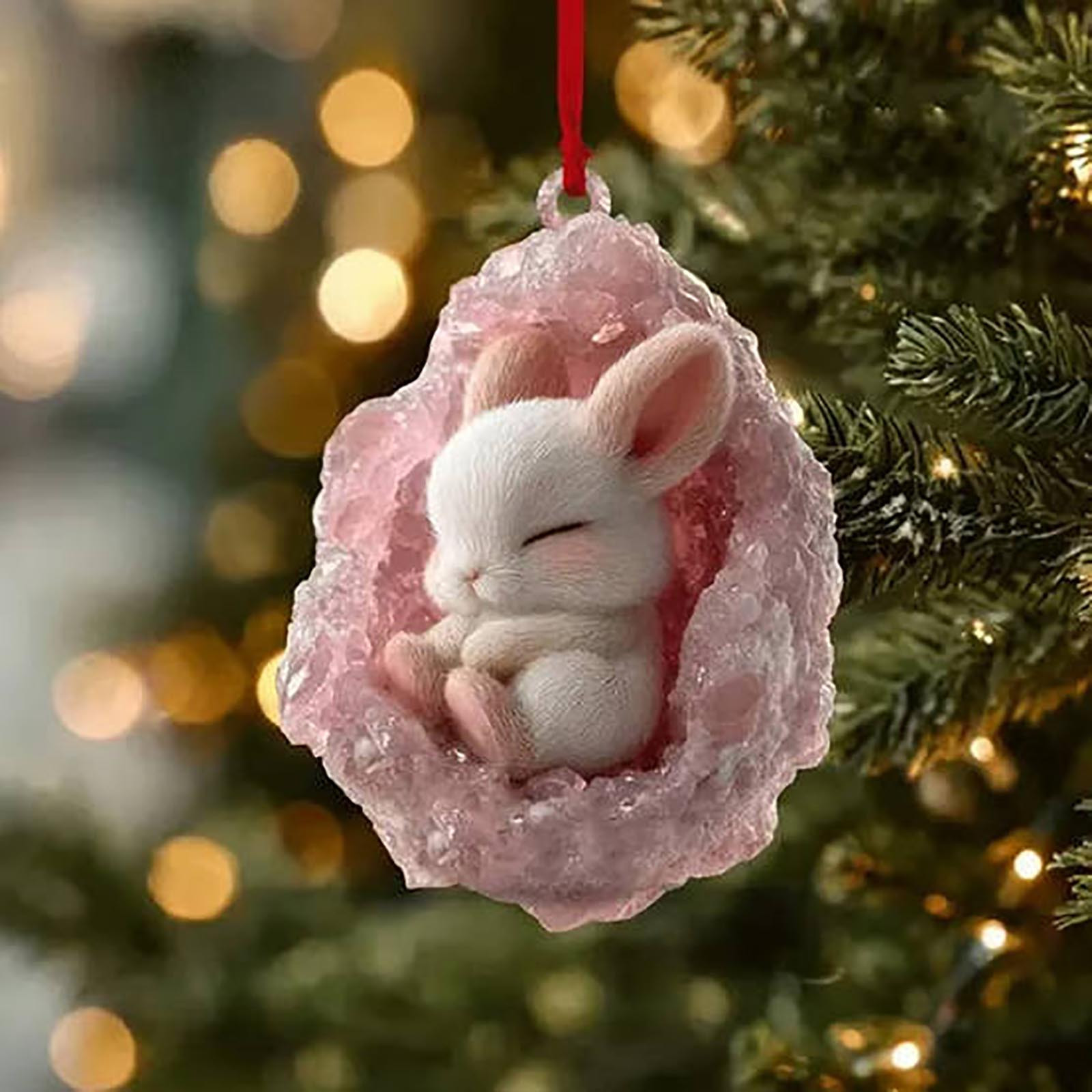 ToyKingdee Geode Forest Animal Advent Calendar 2025,24Days Christmas Holiday Countdown Calendar Gift Box,2D Acrylic Crystal Themed Animals Hanging Decorations