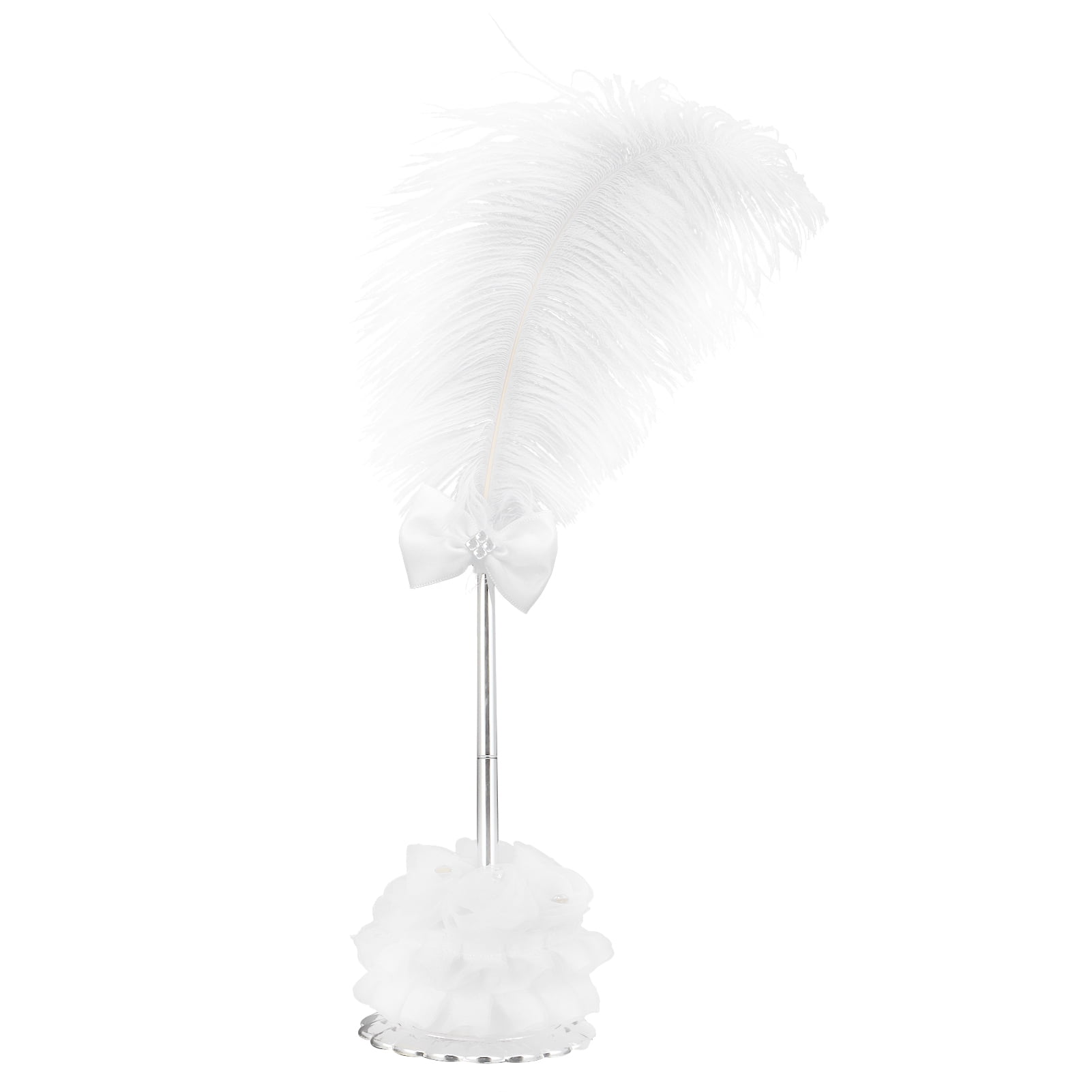 Higoodz Quill Signing Pen,Wedding Feather Sign Pen with Holder for Wedding Meeting Office Present Events Home,Signing Supplies