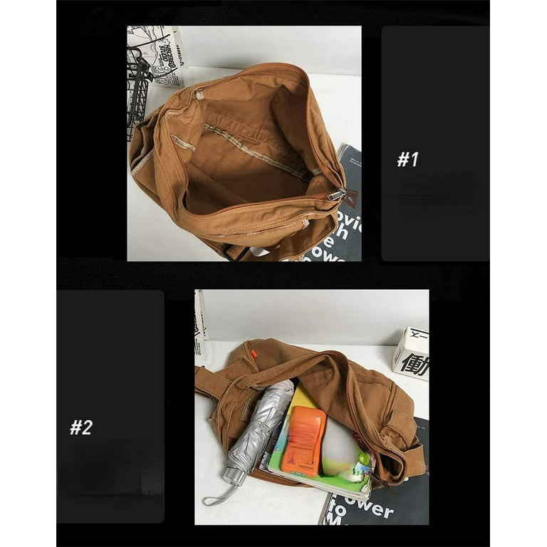 Vegan Designer Bags Small Messenger Bags Unisex Canvas Bags 