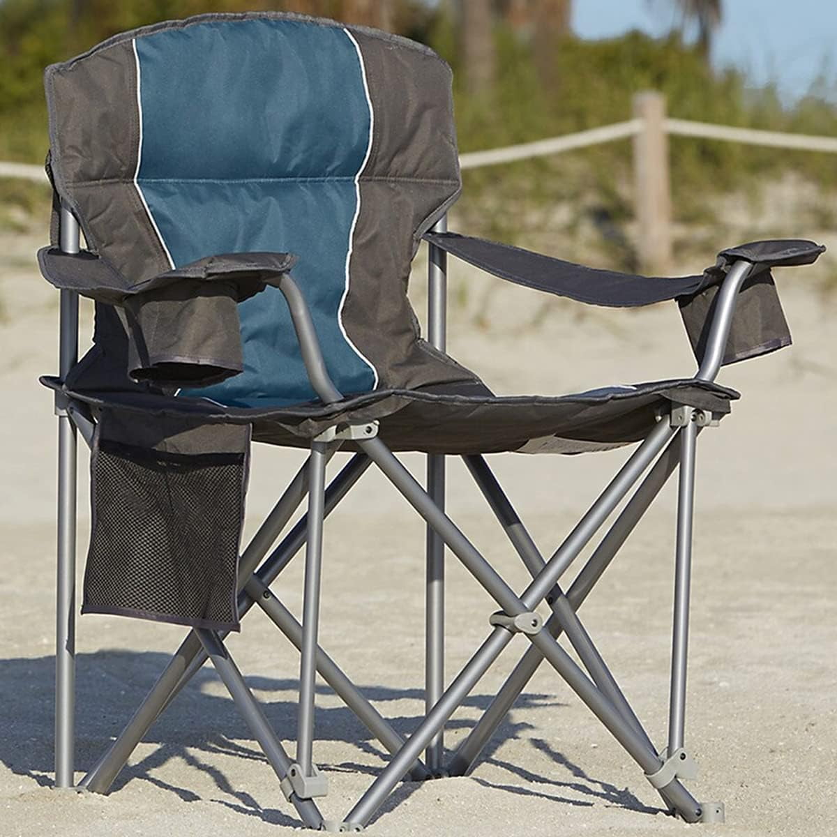 500 lb. Capacity Heavy Duty Portable Chair Blue 500 lb