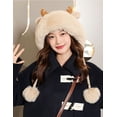 thumbnail image 3 of CoCopeaunts Beanie Hats for Women Winter Hat Beanie Knit Skull Cap Plush Warm Cute Elk Beanies Hat Winter Beanies Hat Christmas Hat, 3 of 7