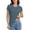 Sky Blue, variant on Timegard Summer Tops for Women Short Sleeve Solid Color Basic Tee Casual Crewneck Slim Comfy T Shirts