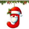 thumbnail image 1 of Colgante de letra de árbol de Navidad de acrílico | Decoración colgante con alfabeto personalizado | Decoración para árbol de Navidad para el hogar, puerta, pared, corona, 1 of 1
