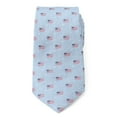 thumbnail image 3 of Light Blue American Flag Men's Tie, 3 of 5