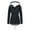 Navy, variant on LEAVINGSUO Womens Coats Plus Size Clearance Womens Tops Women's Winter Solid Color Thickened Plush Cotton Coat Cotton Jacket Warm Plush Coat