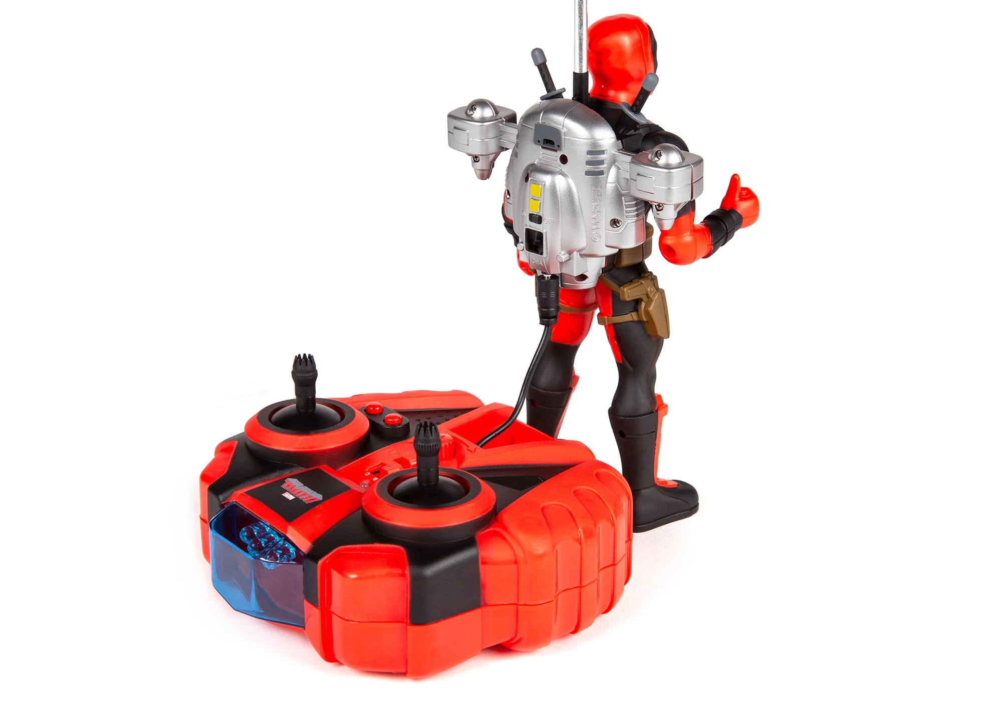 Marvel Deadpool Flying Figure Infrared Helicopter by World Tech Toys. Perfect for Children Ages 8+