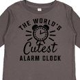 thumbnail image 4 of Inktastic The Worlds Cutest Alarm Clock Boys or Girls Long Sleeve Toddler T-Shirt, 4 of 5