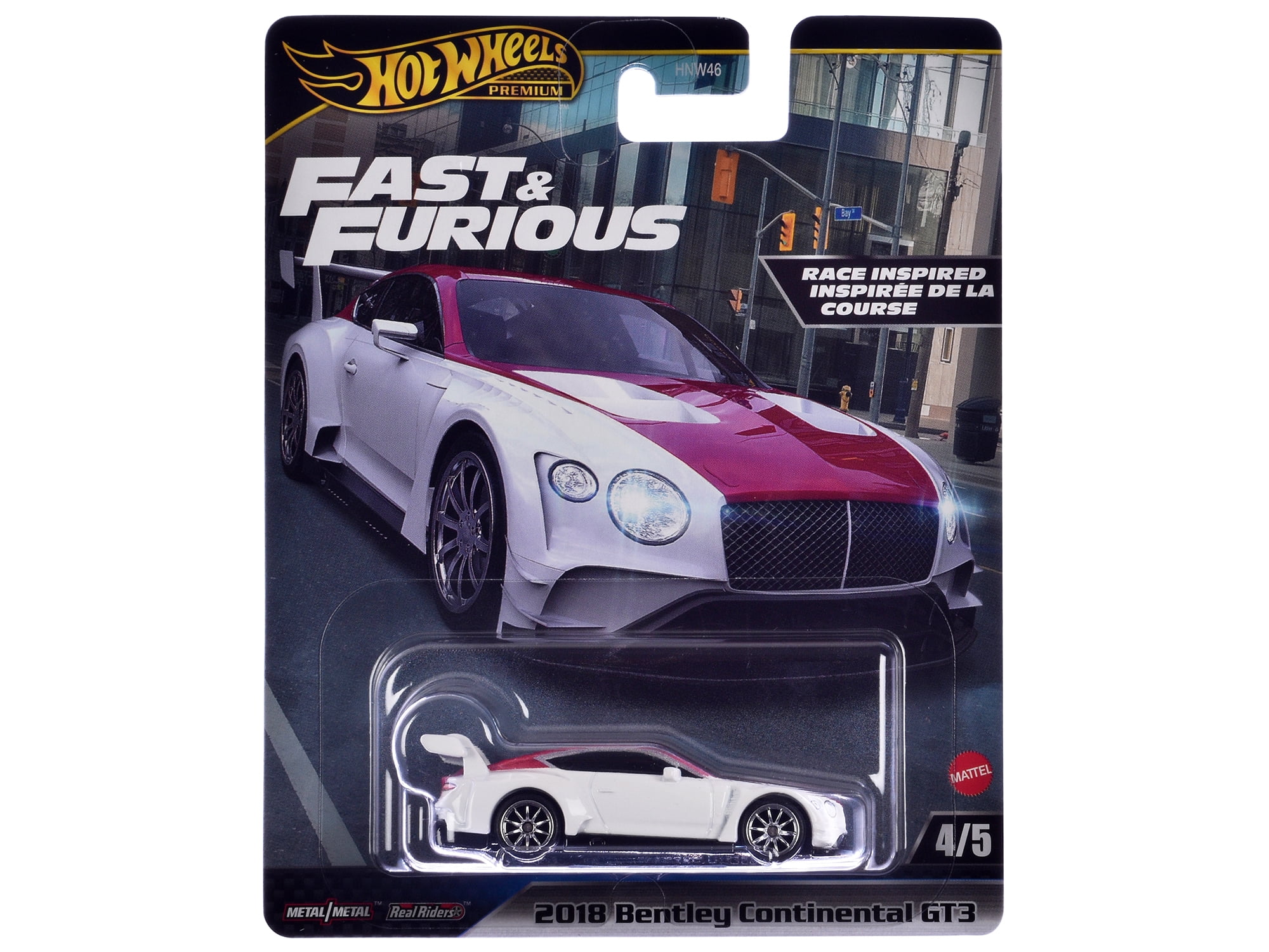 "Fast & Furious" 2024 5 piece Set H Diecast Model Cars by Hot Wheels