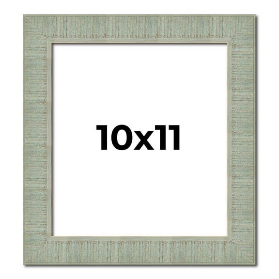 10x11 Frame Green Desert Pear Solid Wood Picture Frame | 1.625 Inch Moulding Width | Interior Frame