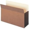 Smead Easy-Access Top Tab File Pockets Legal - 8 1/2" x 14" Sheet Size - 5 1/4" Expansion - Straight Tab Cut - Top Tab Location - 12.5 pt. Folder Thickness - Redrope - Redrope - 5.02 oz - Recycled - 1
