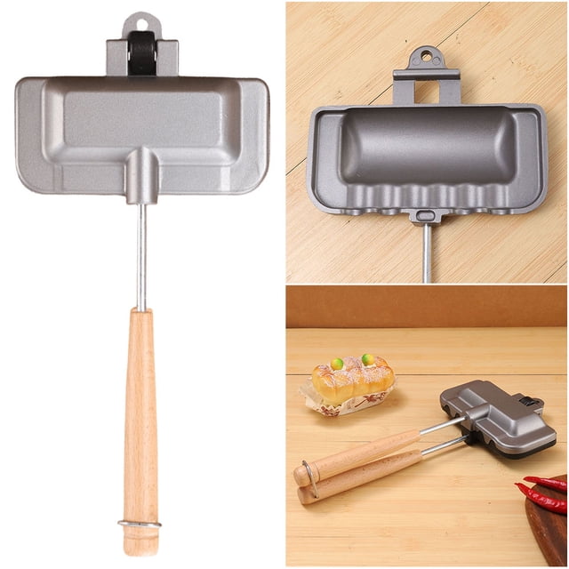 Sándwich Doble Cara Sartén Panqueque Gafas para Horno Barbacoa Barbaco