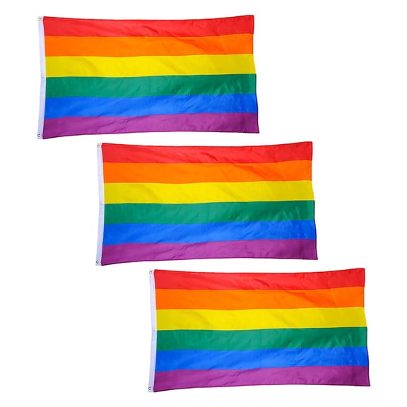 Raindrops 3-Piece Multi-Color Festival Flags and Windsocks Set, Polyester Outdoor Decorations for Parties and Events