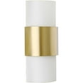 thumbnail image 5 of Progress Lighting Silva Collection 2-Light Wall Sconce, Brushed Bronze, White Linen Shade, 5 of 11