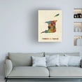 thumbnail image 2 of Trademark Fine Art Michael Tompsett Trinidad And Tobago Watercolor Map Canvas Wall Art - 18x24, 2 of 5