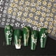 thumbnail image 3 of 3D Laser Sakura Flower Nail Sticker Holographic Foils Decals Snake Star Heart Adhesive Sliders Cherry Blossom Manicure LATH-1035, 3 of 5