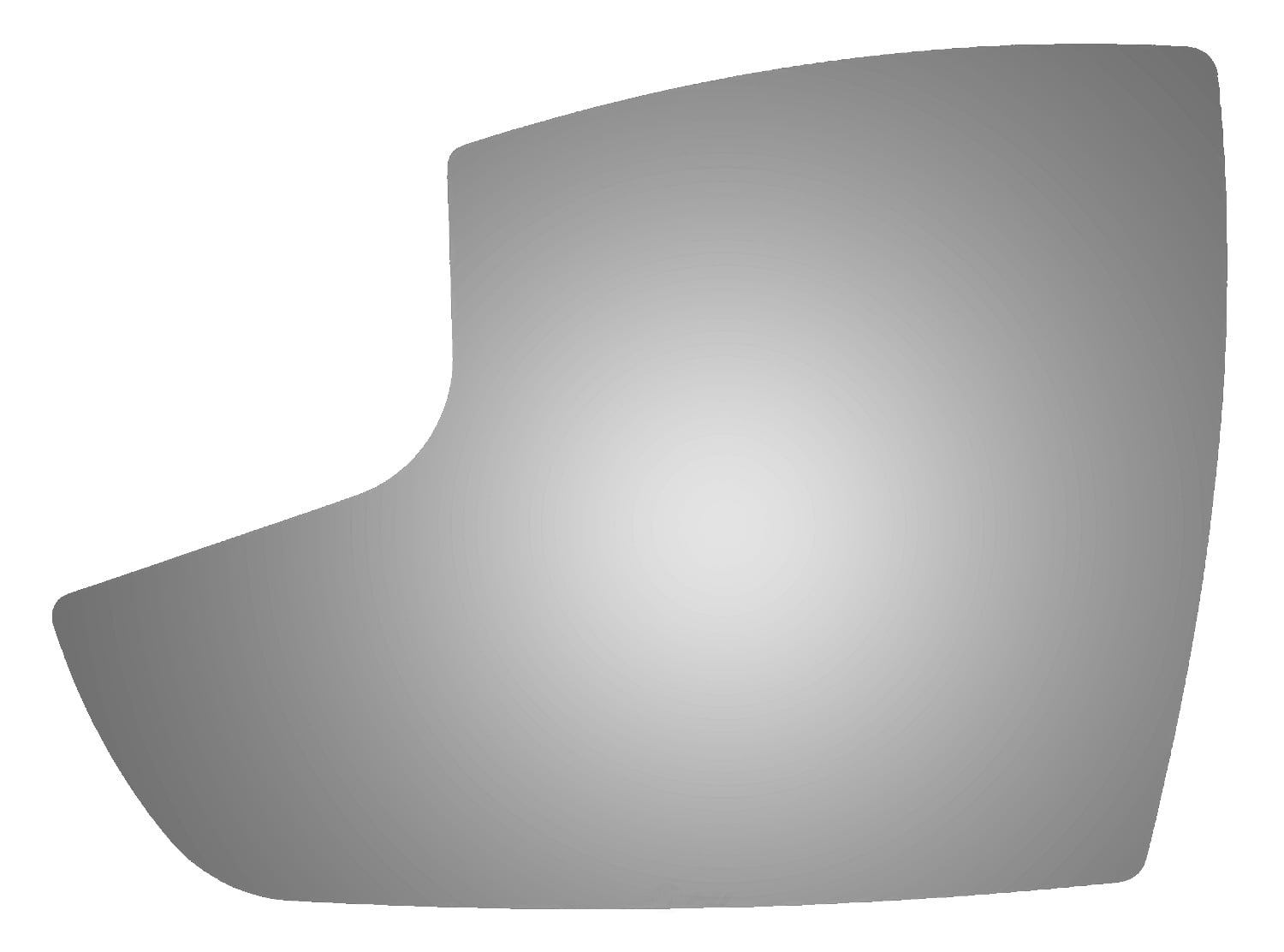 Burco Side View Mirror Replacement Glass - Clear Glass - 4479