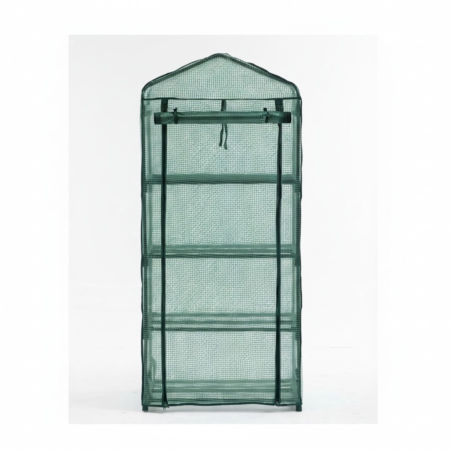 edx Mini Greenhouse for Outside & Indoor Use, Portable Green House, 30 in Multi-Tier Plant Growing Rack with PE Cover, Green