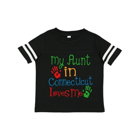 

Inktastic My Aunt in Connecticut Loves Me Boys or Girls Toddler T-Shirt