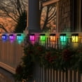 thumbnail image 6 of Solar Deck Lights, 8 Pack Solar Fence Lights with 2 Modes Lighting Warm White/RGB, Solar Outdoor Lights Waterproof for Wall, Fence, Patio, Stair, Landscape, Garden,Yard, Holiday Decor, 6 of 8