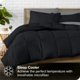 thumbnail image 2 of Bare Home Juego de Cama de 5 Piezas en una Bolsa: Twin XL, Color Negro con Juego de Sábanas Grises, 2 of 7