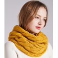 thumbnail image 4 of SURJDE Womens Thick Ribbed Knit Winter Infinity Circle Loop Scarf, 4 of 7