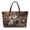 Leather Sunflower Sea Turtle, variant on ZUXONGSY Hummingbird Flower Print Top Handle Bag for Women Large Capacity Tote Bag Waterproof Top Handle Satchel with Inner Pocket for Travel Vacation