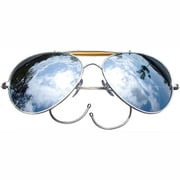 Rothco 121 58 mm Aviator Air Force Style Sunglasses, Mirror