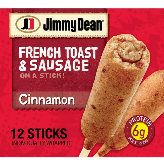 Jimmy Dean Cinnamon French Toast & Sausage on a Stick, 30 oz, 12 Ct (Frozen)