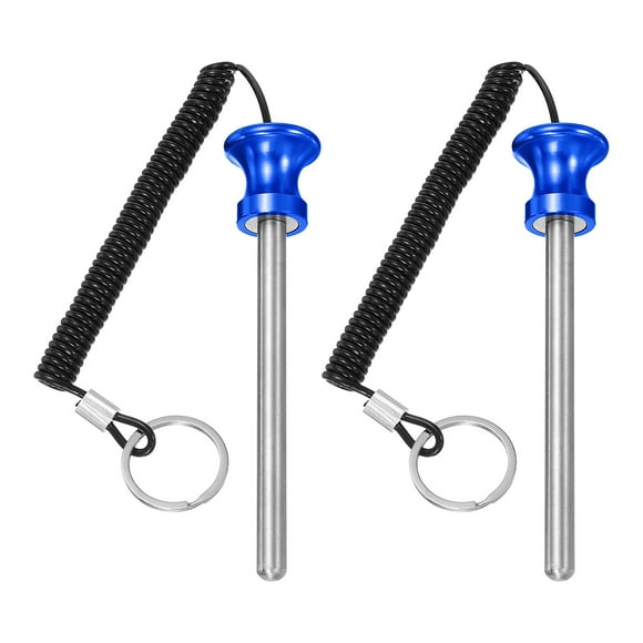 Pin de pila de peso Uxcell, Reemplazo de equipo de entrenamiento de fuerza de pin de gimnasio con cuerda de tiro para uso comercial en casa Azul 0.4 x 4.7 pulgadas