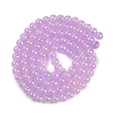 thumbnail image 2 of Baking Painted Electroplate Glass Beads Strands AB color Plated Round Plum 8.5mm Hole: 1.5mm about 95pcs/strand 29.53''(75cm), 2 of 4