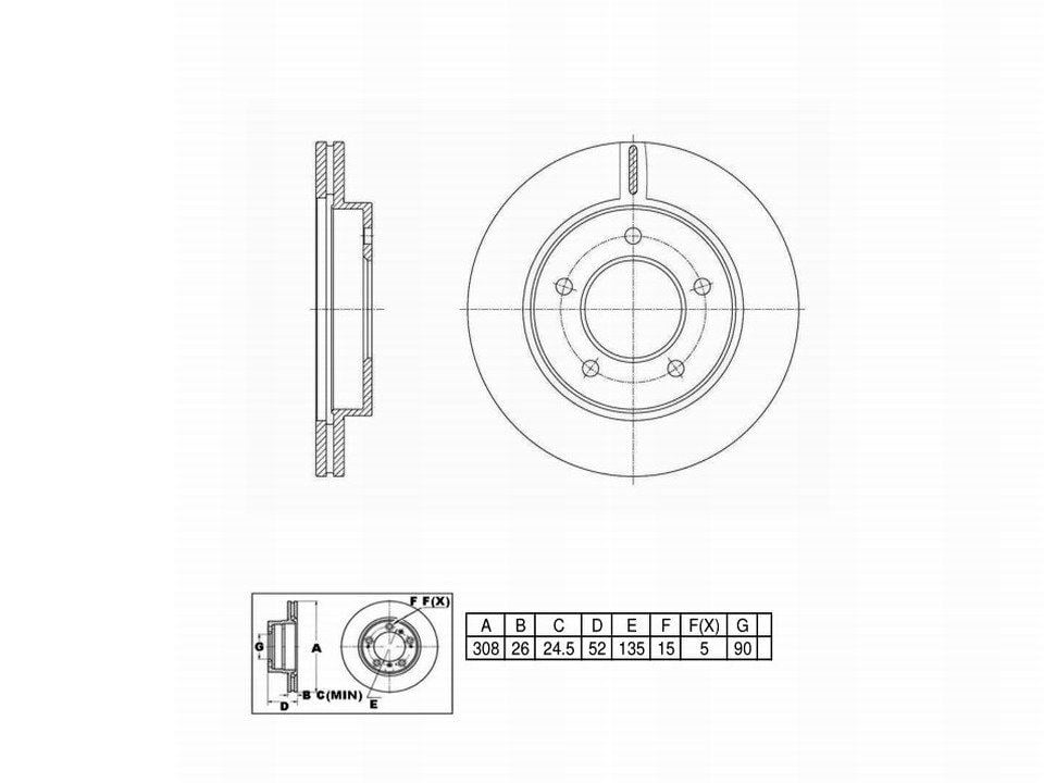 Winstop Brake Rotor, Front WS240198, Ford F-150 2003-1997