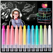 Dustless Chalk With Holder for Colored Chalk Whiteboard Art Tool for Blackboard Drawing Writing,12Pcs