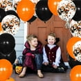 thumbnail image 5 of AJKSFHIU Black Orange Balloons Kelfara,Matte Black Orange Latex Balloon and Confetti Balloon for Halloween Celebration,Halloween Party Spooky Ghost Party Bar Anniversary Graduation Decoration, 5 of 9