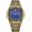 H Gold Blue, variant on Men’s Analog Quartz Dress Watch with Vintage 3D Engraved Bezel & Strap, Stainless Steel Daily Wear Wristwatch with Luminous Date, Light Rain & Sweat Resistant