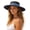 Black, variant on Wide Brim Boho Western Hat for Women and Men - Felt Rancher Fedora Hat