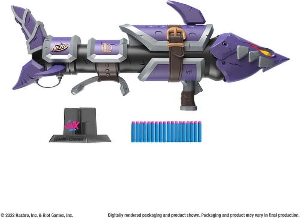 Hasbro Collectibles - Nerf LMTD League of Legends Jinx Fishbones Blaster  [COLLECTABLES] Shooter, Collectible