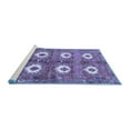 thumbnail image 2 of Ahgly Company Machine Washable Indoor Rectangle Persian Blue Traditional Area Rugs, 2' x 3', 2 of 4