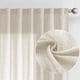 thumbnail image 1 of Cortinas Jinchan, mezcla de lino, color beige, 27,4 cm, extra largas, 2 paneles, 1 of 6