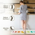 thumbnail image 5 of Kitchen Mats for Floor, White Kitchen Rugs Set of 2 Anti Fatigue Mats for Kitchen Floor Non Slip Washable Waterproof Moon Phase Colorful Kitchen Rugs 17.3"X29.5"+17"X47.2", 5 of 6