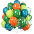 thumbnail image 1 of Yanonmyfd 60PC Rainbow Balloons Set, Colorful Balloons, 12 Inch Bright Color Yellow Orange Hot Pink Teal Blue Confetti Balloon Helium for Rainbow Wedding Day Birthday Party decorations, 1 of 30