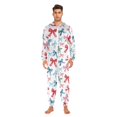 thumbnail image 6 of joogoo Watercolor Bows Unisex Adults Onesies Pajamas Jumpsuits L, 6 of 7