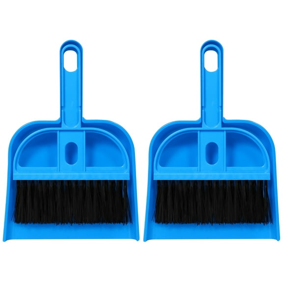 MLINS 2pcs POPETPOP Mini Dustpan and Brush Set Small Cage Cleaner for Guinea Pigs Cats Hedgehogs Hamsters Chinchillas Rabbits Reptiles (Random Color)