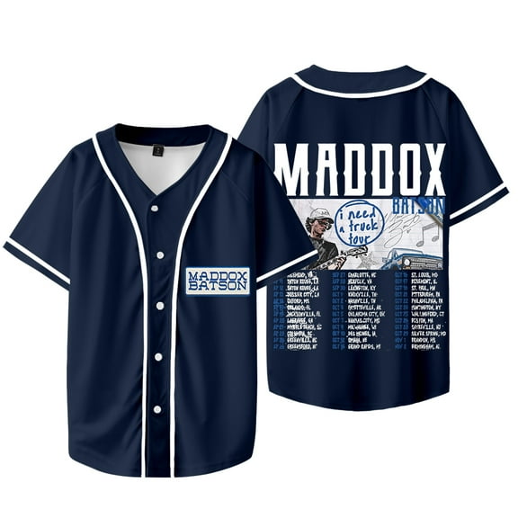 Maddox Batson I Need A Truck Tour Merch Baseball Jacket Unisex V-neck Short Sleeve T-Shirts