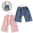 thumbnail image 2 of 2 Packs Waterproof and Leakproof Diaper Pants Potty Training Cloth Diaper Pants for Baby Boy and Girl Night Time, 2 of 9