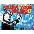 thumbnail image 4 of Stephen Chambers 14x12 White Modern Wood Framed Wall Art Titled - Follow Your Dreams, 4 of 6