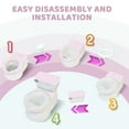 thumbnail image 6 of Real Feel Potty for Kids and Toddlers, Potty Training Toilet with Realistic Flushing Sounds, Potty Training Seat Toddler Potty Training Toilet， Pink, 6 of 9