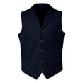 thumbnail image 7 of Jerdar Men's Solid Lapel Waistcoat, Single Breasted Multi Pocket Sleeveless Vest Formal Casual Suit Vest for Wedding Party, 7 of 7