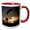 Red/White, variant on 3drose, Dropzone at Dusk, 11oz Two-tone Red Mug